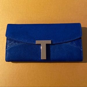 Ted Baker blue calfskin wallet